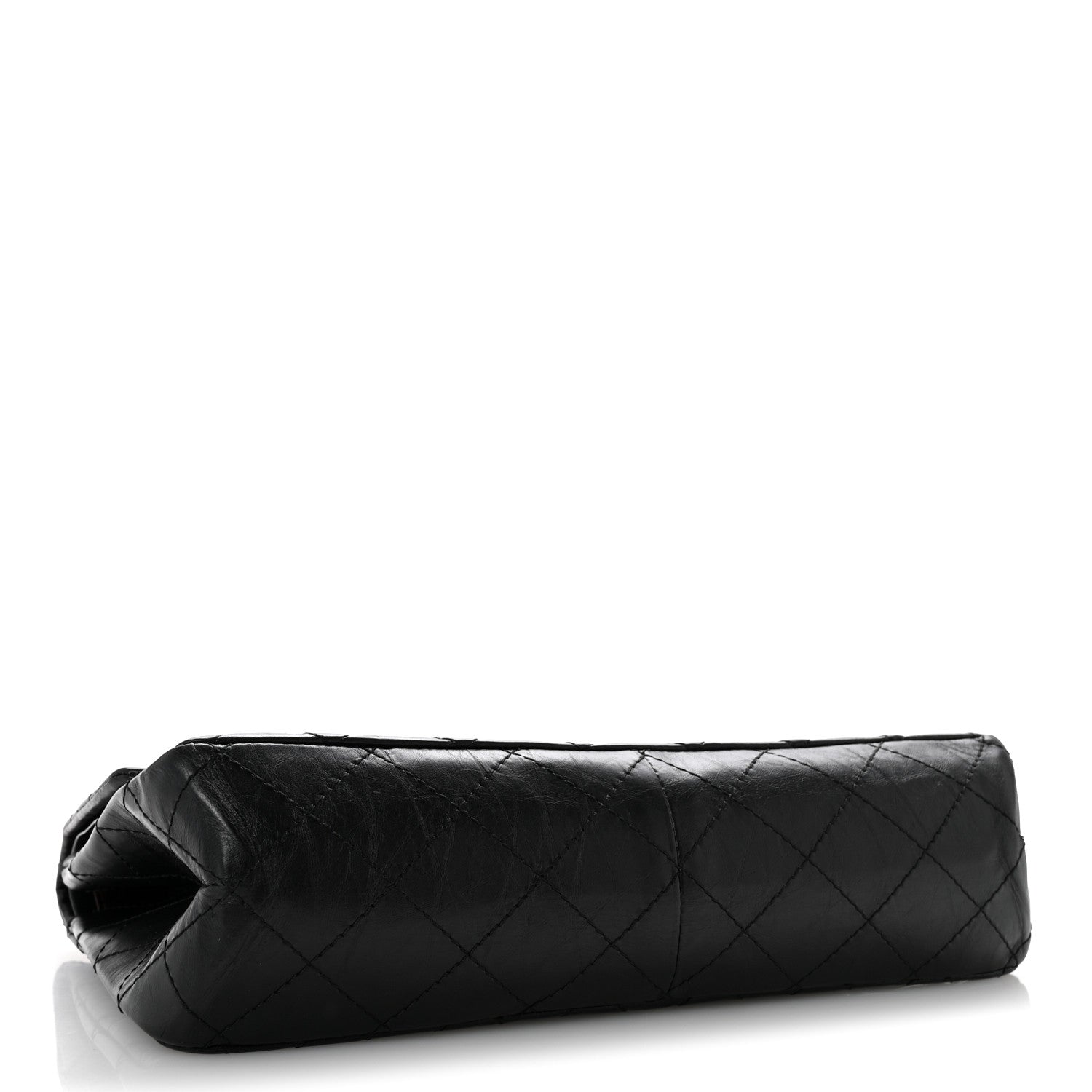 Aged Calfskin Quilted 2.55 Reissue 227 Flap Black