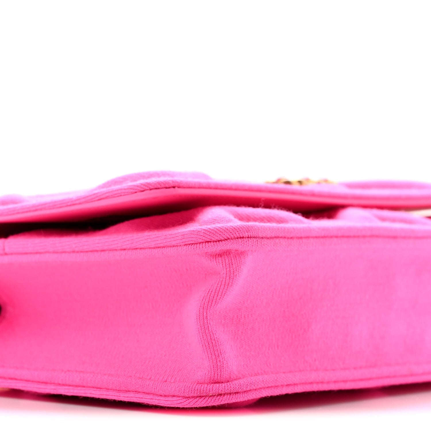 Jersey Quilted Chanel 19 Wallet On Chain WOC Pink