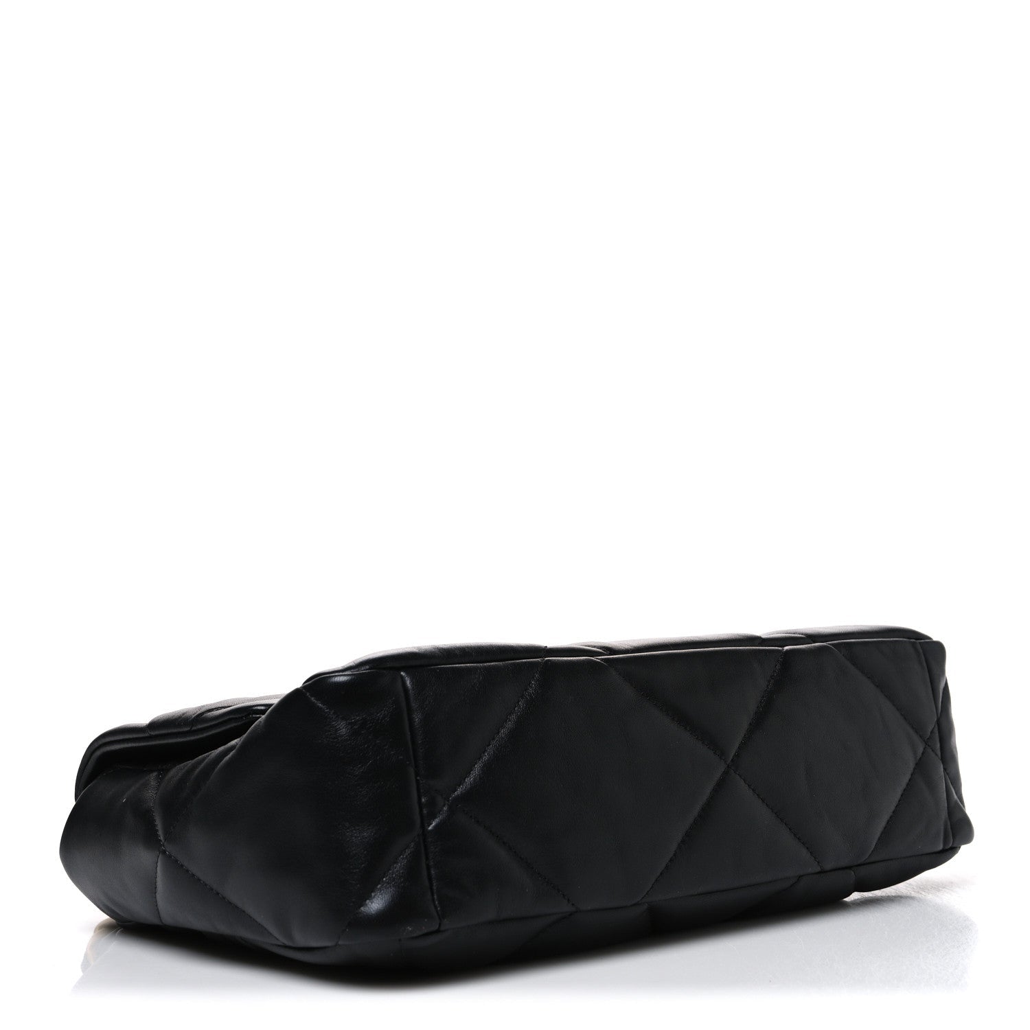 Lambskin Quilted Large Chanel 19 Flap Black