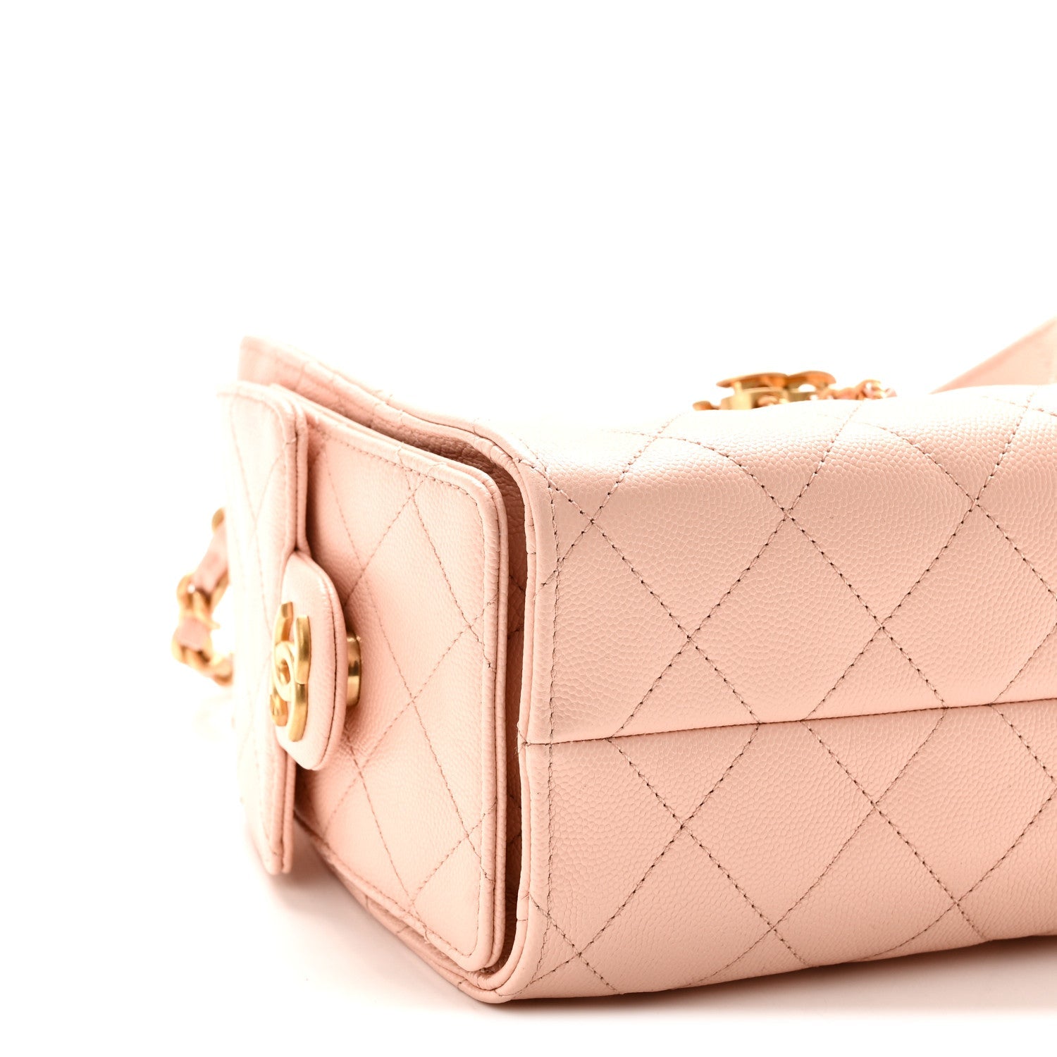 Caviar Quilted Mini Chanel 25 Handbag Light Pink
