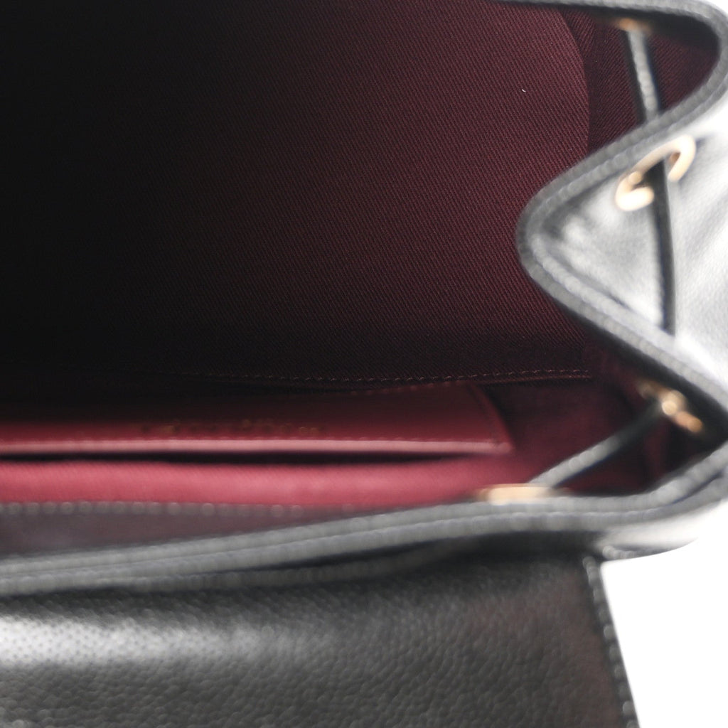 Caviar Quilted Mini Business Affinity Backpack Black