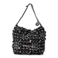 Tweed Patchwork Quilted Small Chanel 22 Black Pink White