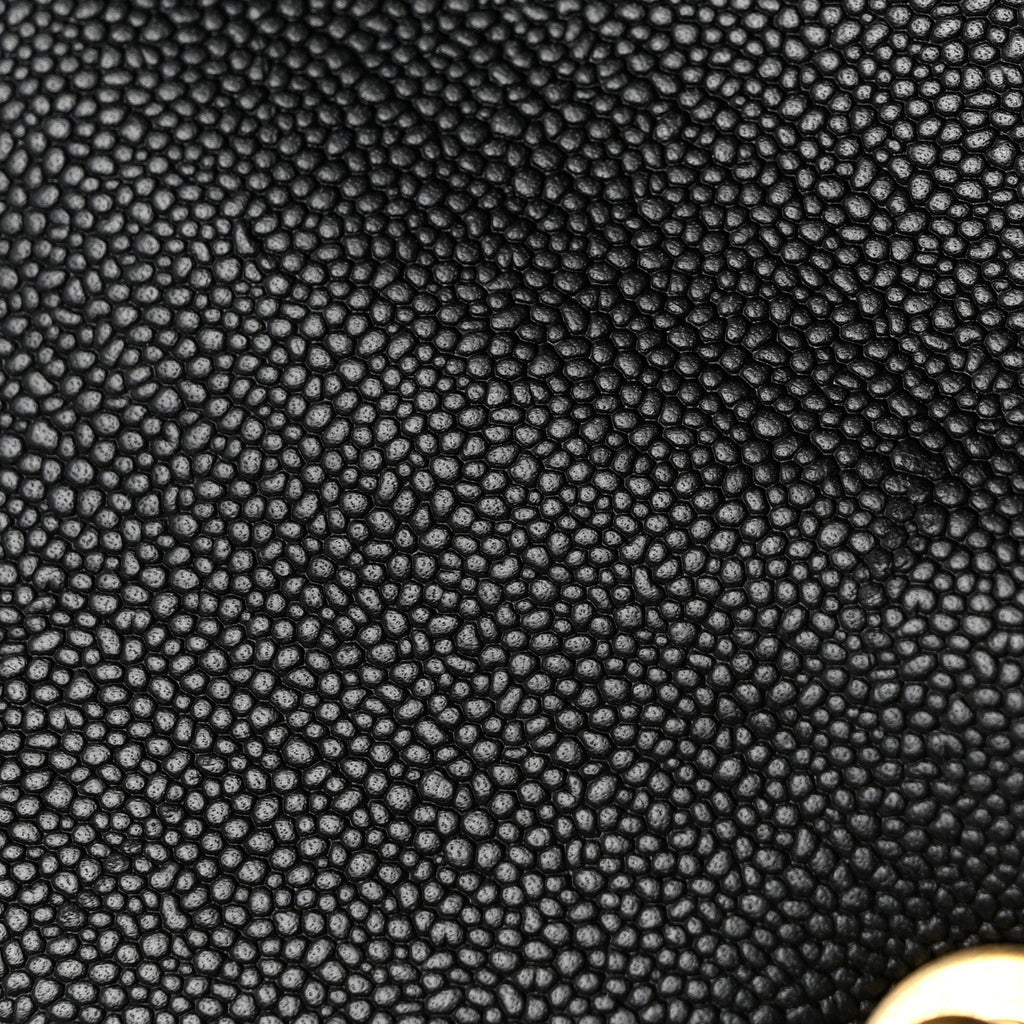Caviar Quilted Medium Chain Around Boy Flap Black