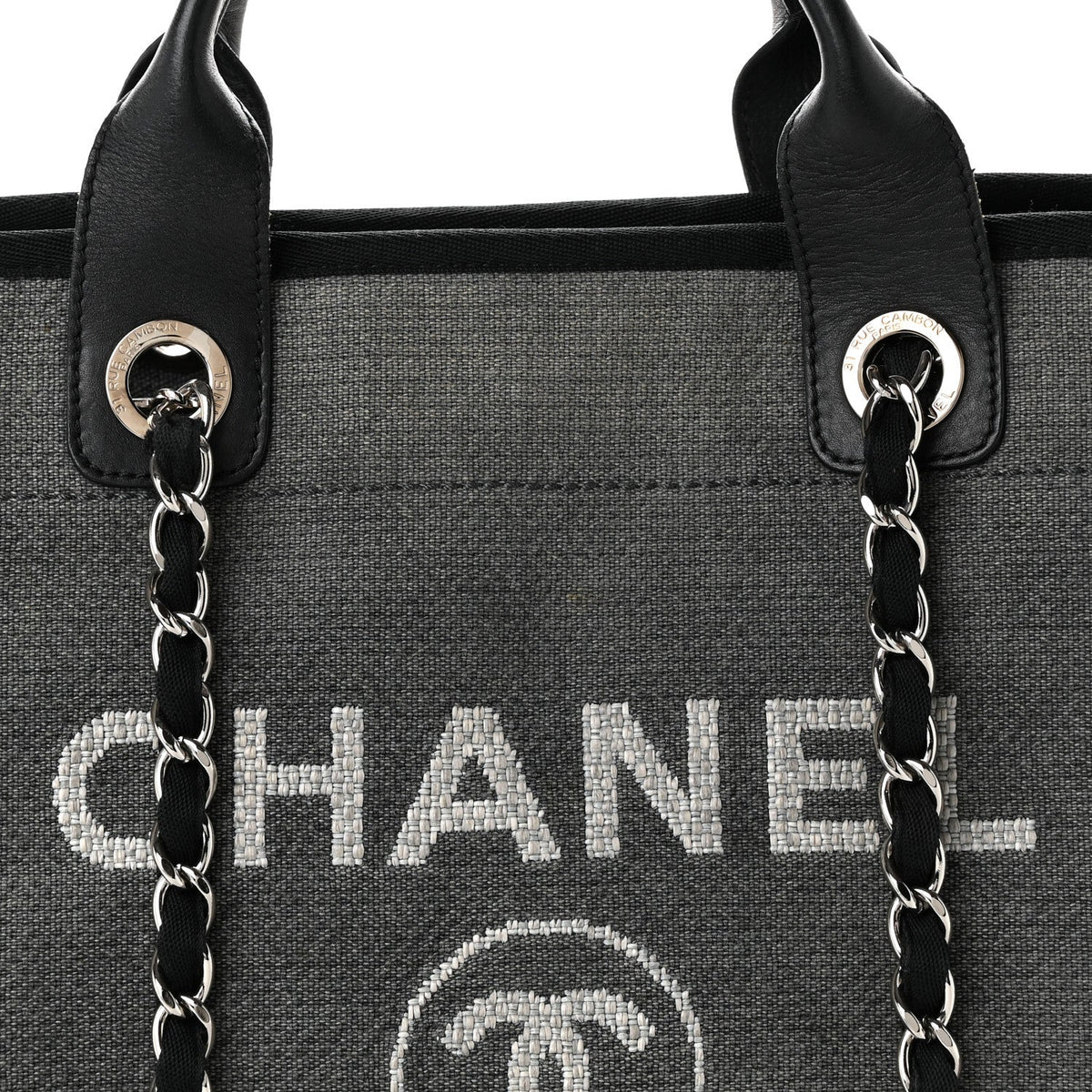 Canvas Medium Deauville Tote Grey