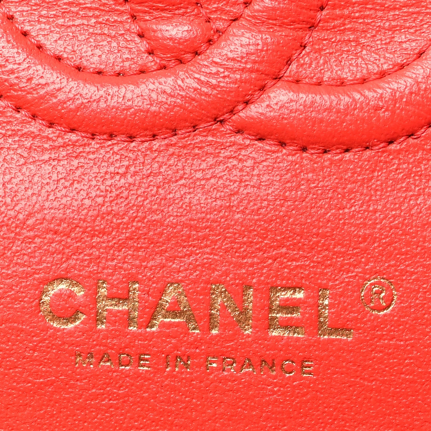 Lambskin Quilted Small Double Flap Red