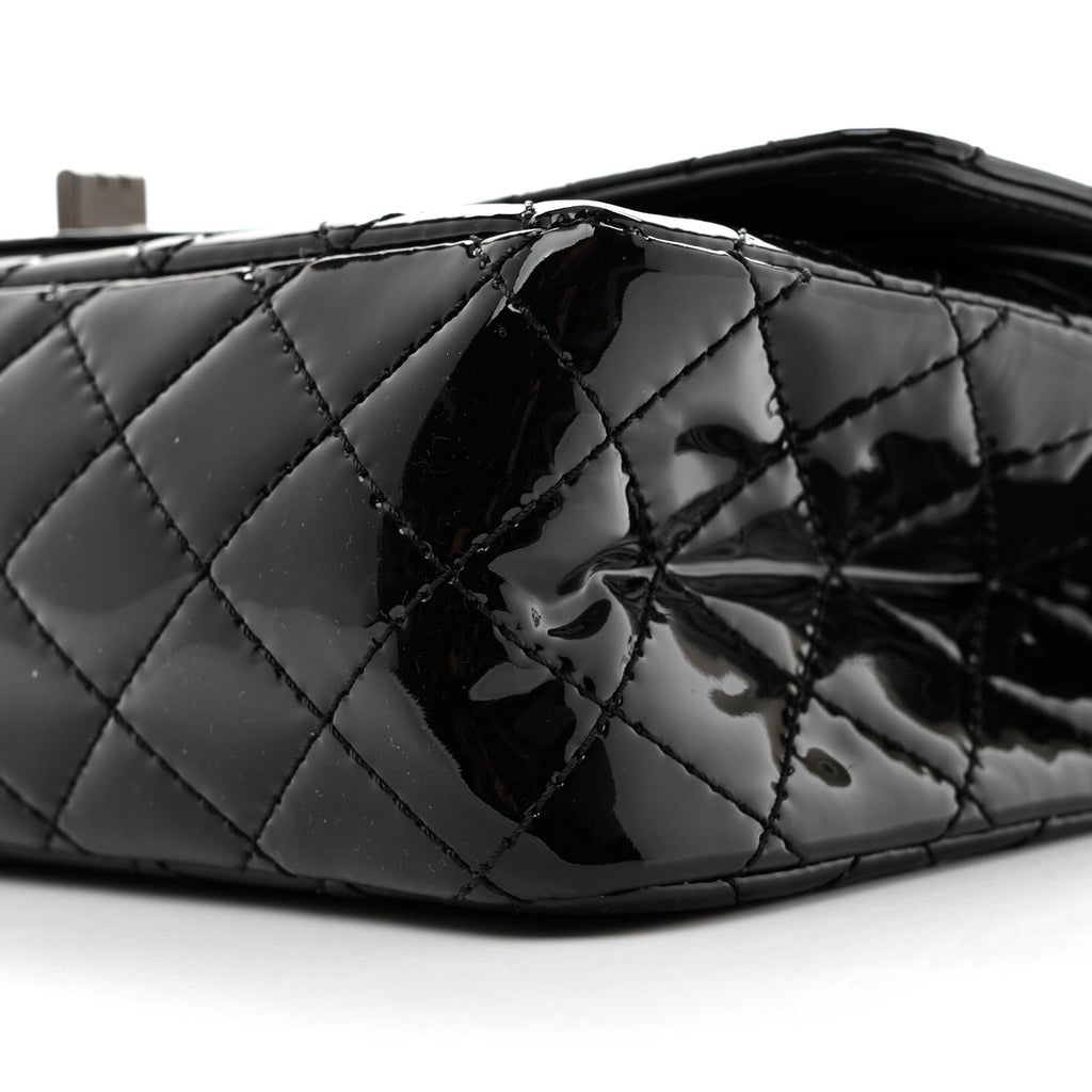 Patent Calfskin Quilted 2.55 Reissue 225 Flap So Black