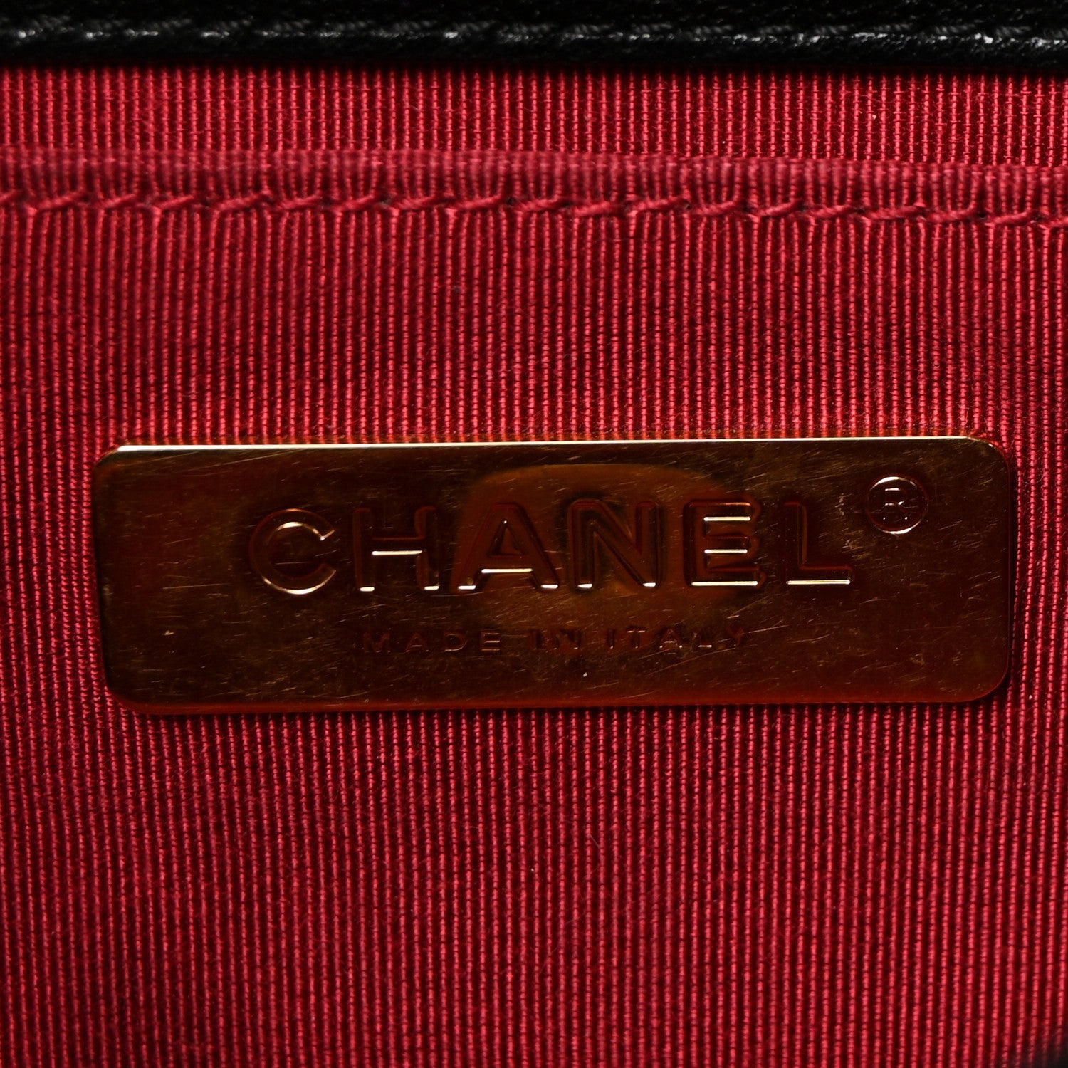 Goatskin Quilted Chanel 19 Waist Bag Black