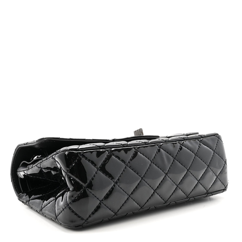 Patent Calfskin Quilted 2.55 Reissue 225 Flap So Black