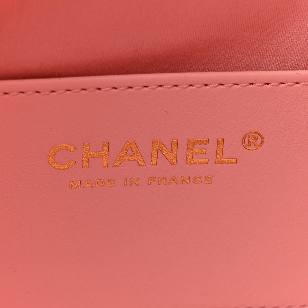 Caviar Quilted Small Chanel 25 Handbag Light Pink