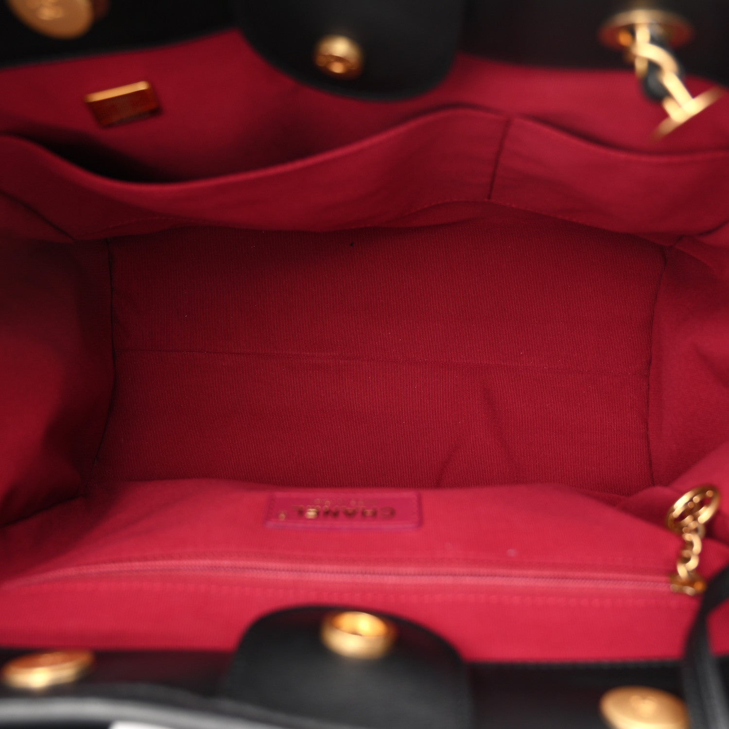 Calfskin Small Deauville Tote Black