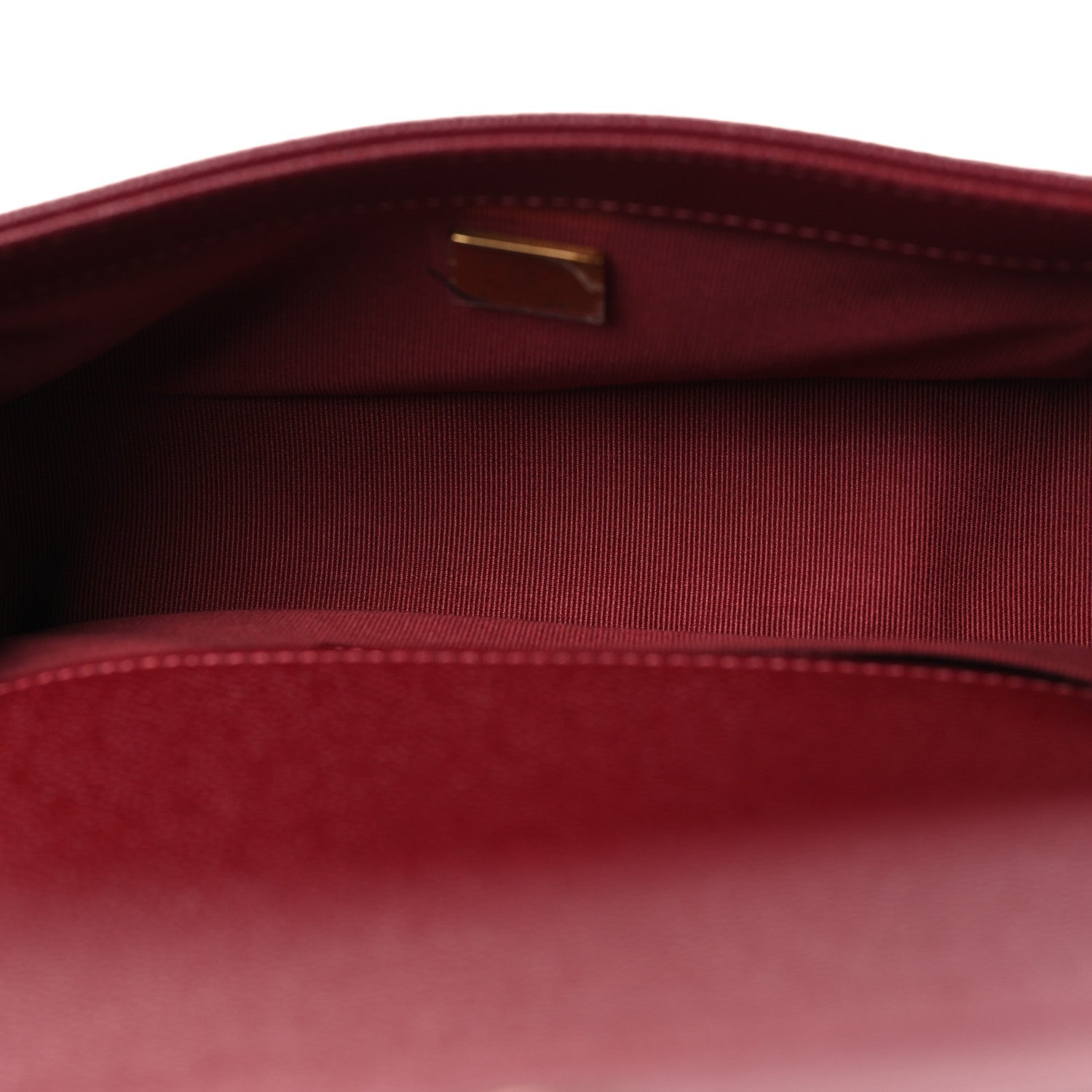 Caviar Quilted Small Boy Flap Burgundy
