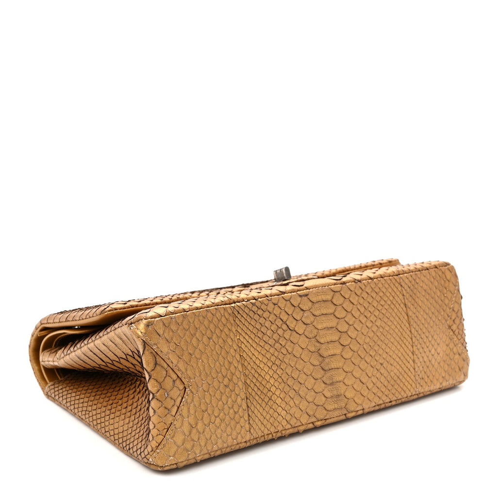 Metallic Snakeskin 2.55 Reissue 226 Flap Gold