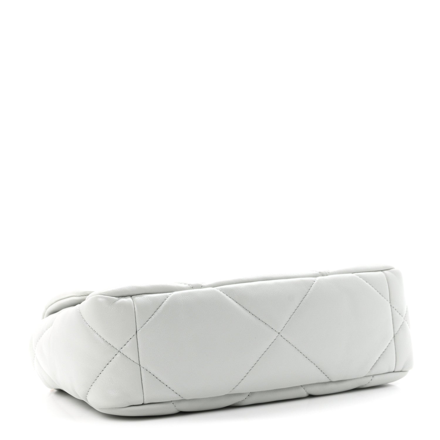 Lambskin Quilted Medium Chanel 19 Flap Light Blue