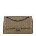 Metallic Calfskin Quilted 2.55 Reissue 226 Flap Green