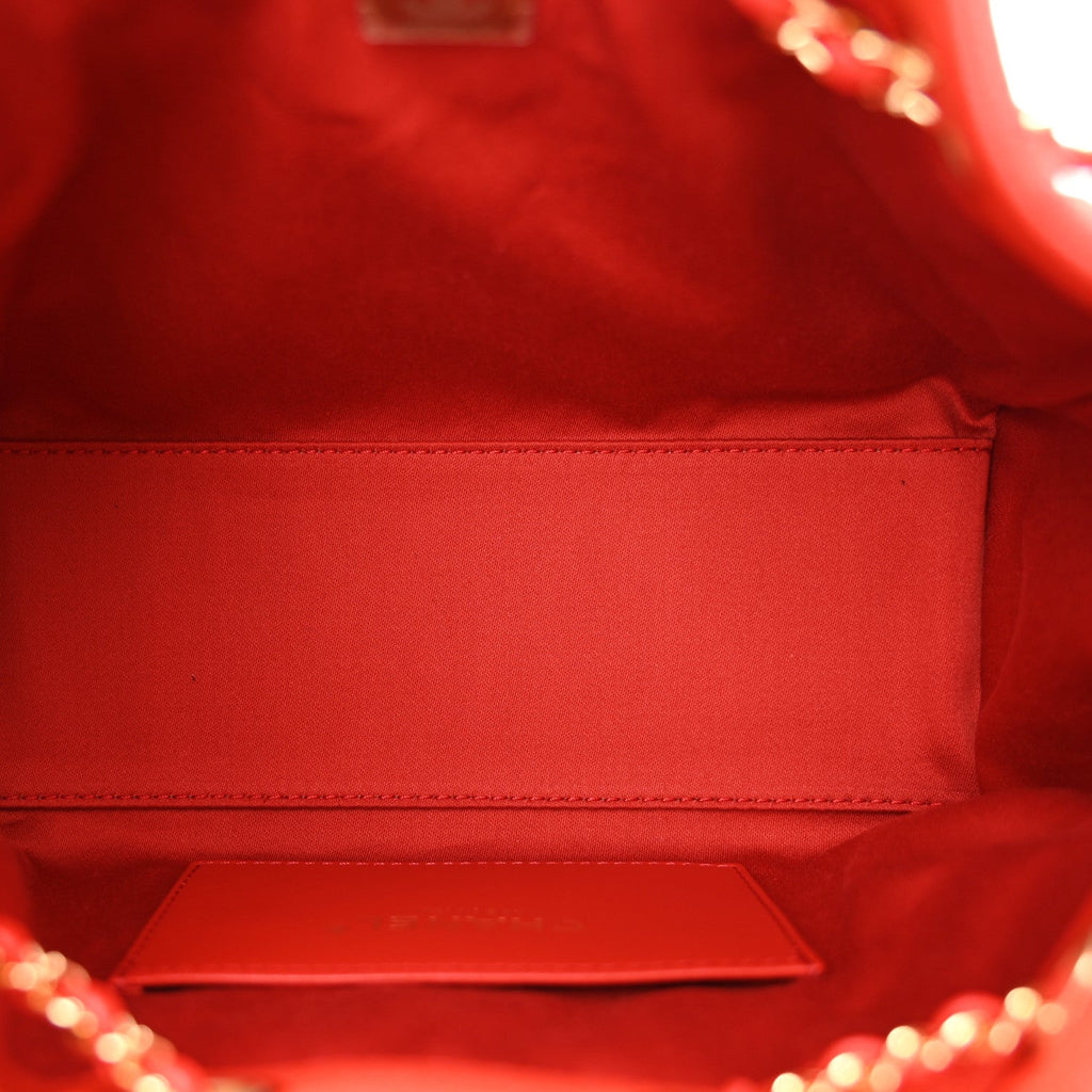 Caviar Quilted Mini Chanel 25 Handbag Red