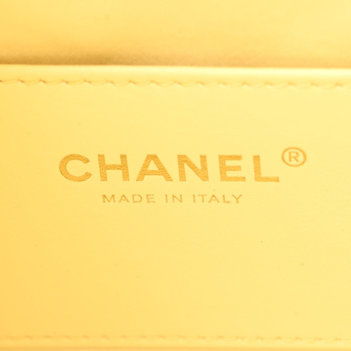 Caviar Quilted Mini Chanel 25 Handbag Light Yellow