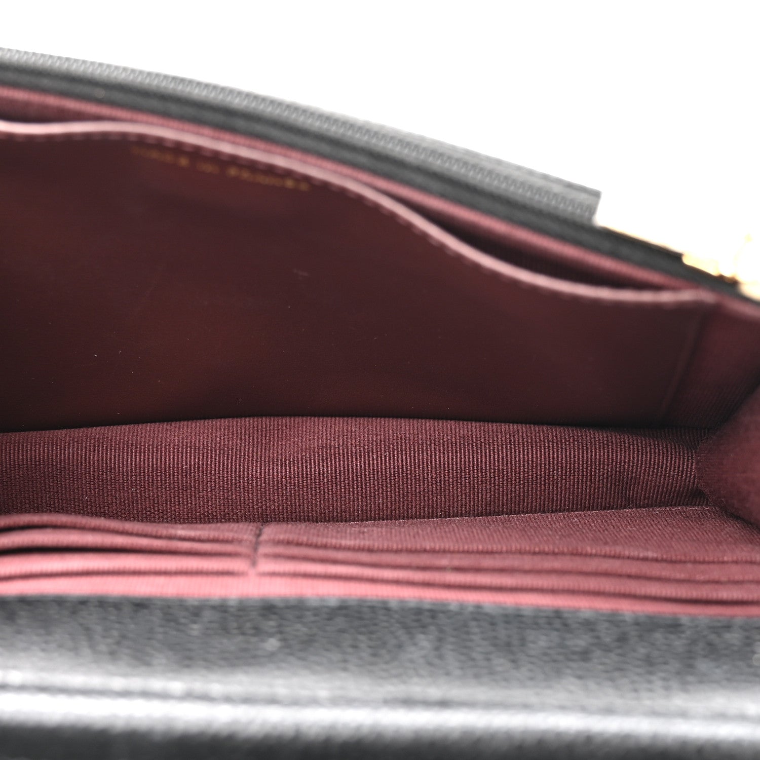 Caviar Quilted CC Turnlock Wallet On Chain WOC Black