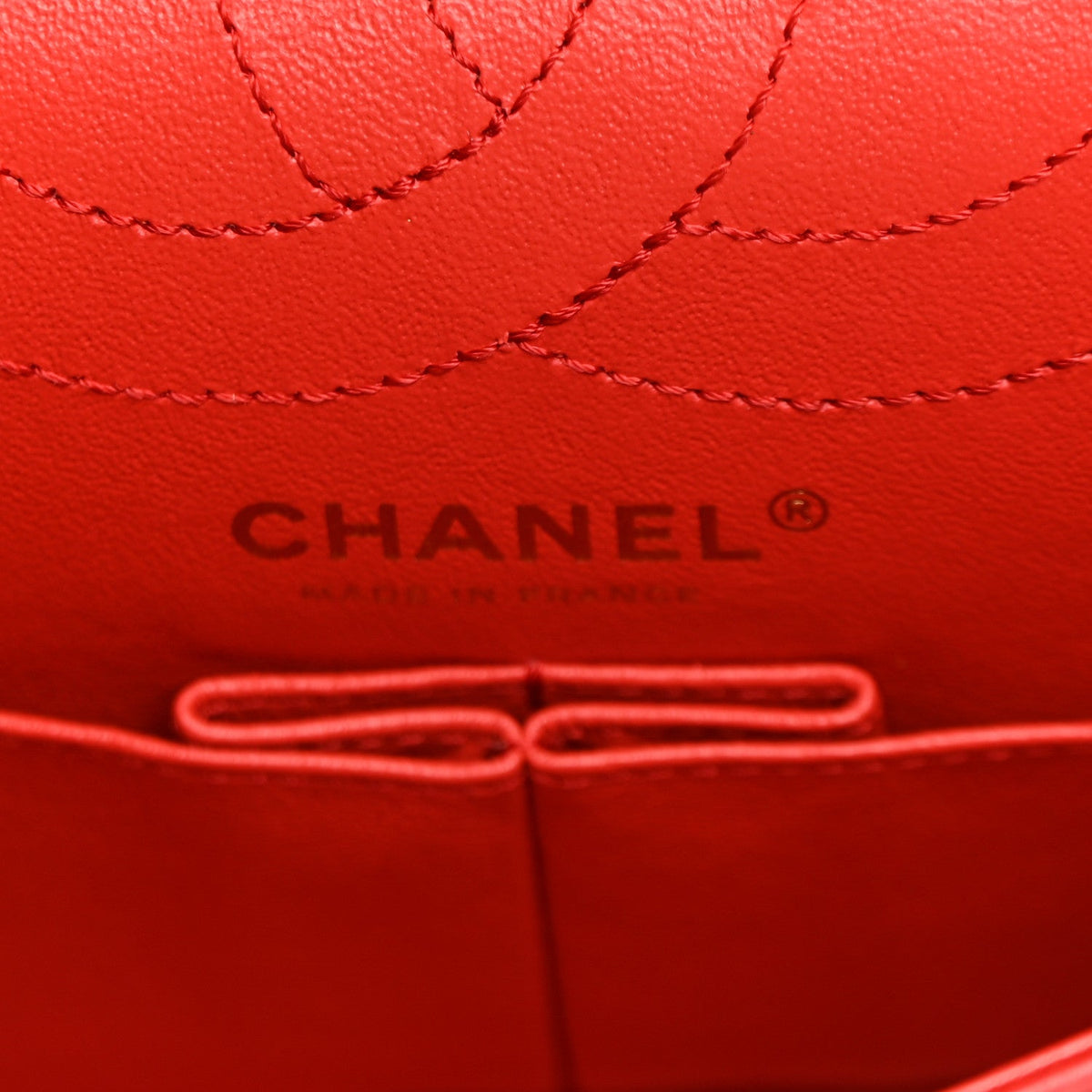 Sheepskin Chevron Quilted 2.55 Reissue 225 Flap Red