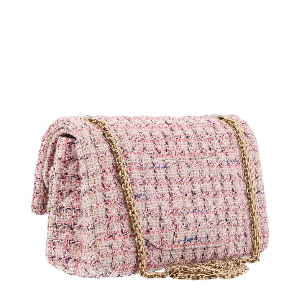 Tweed Quilted 2.55 Reissue 225 Flap Ecru Pink Multicolor