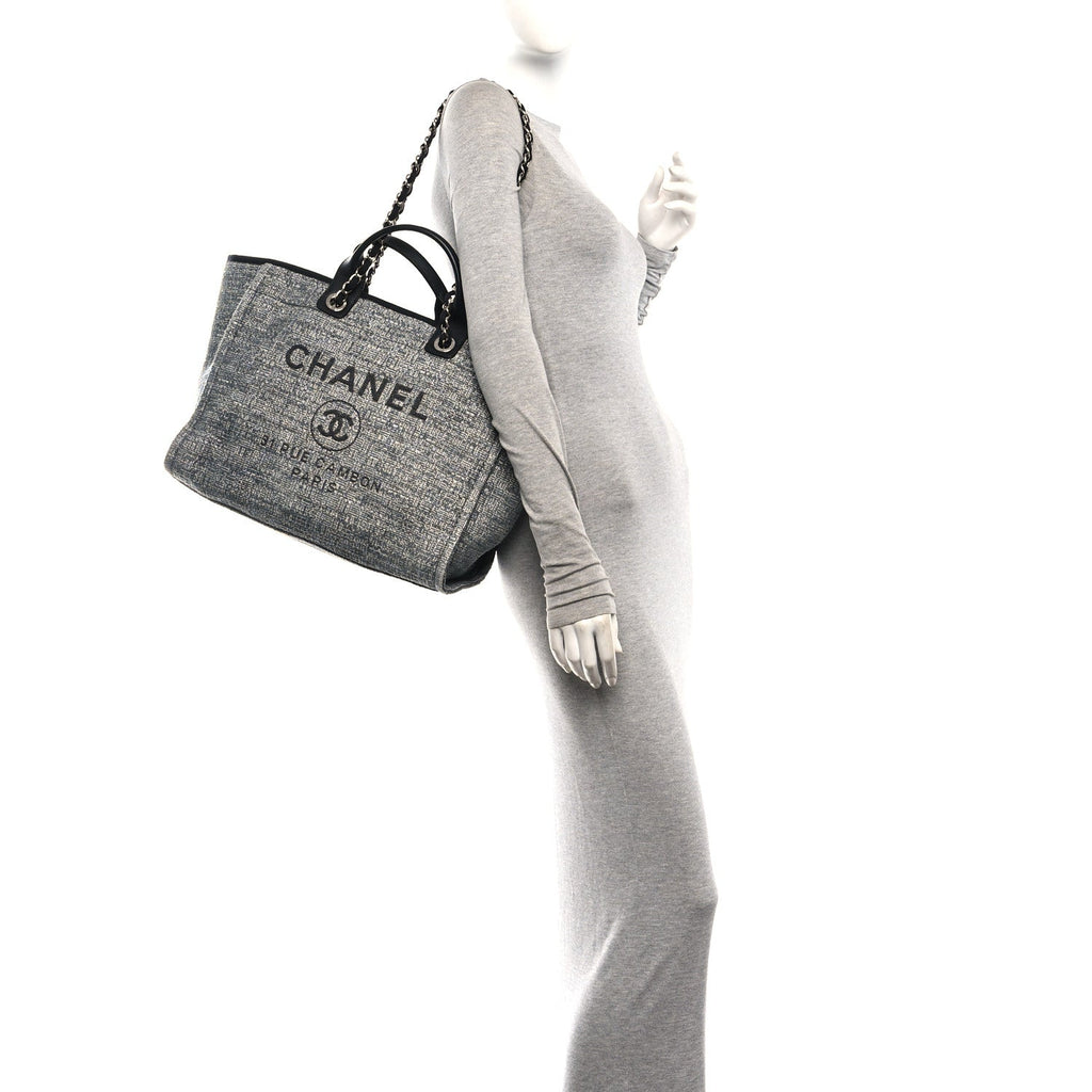 Canvas Medium Deauville Tote Charcoal