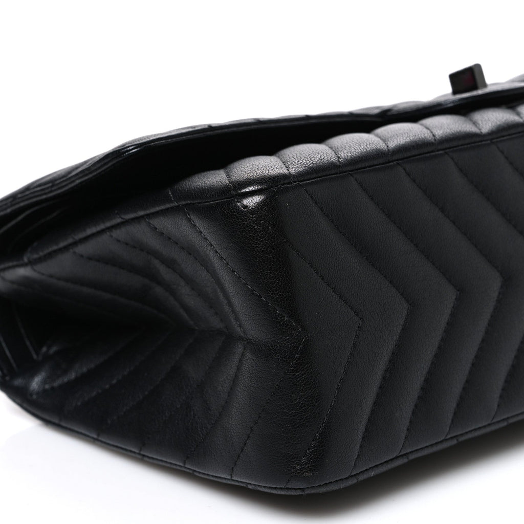 Sheepskin Chevron Quilted 2.55 Reissue 226 Flap So Black