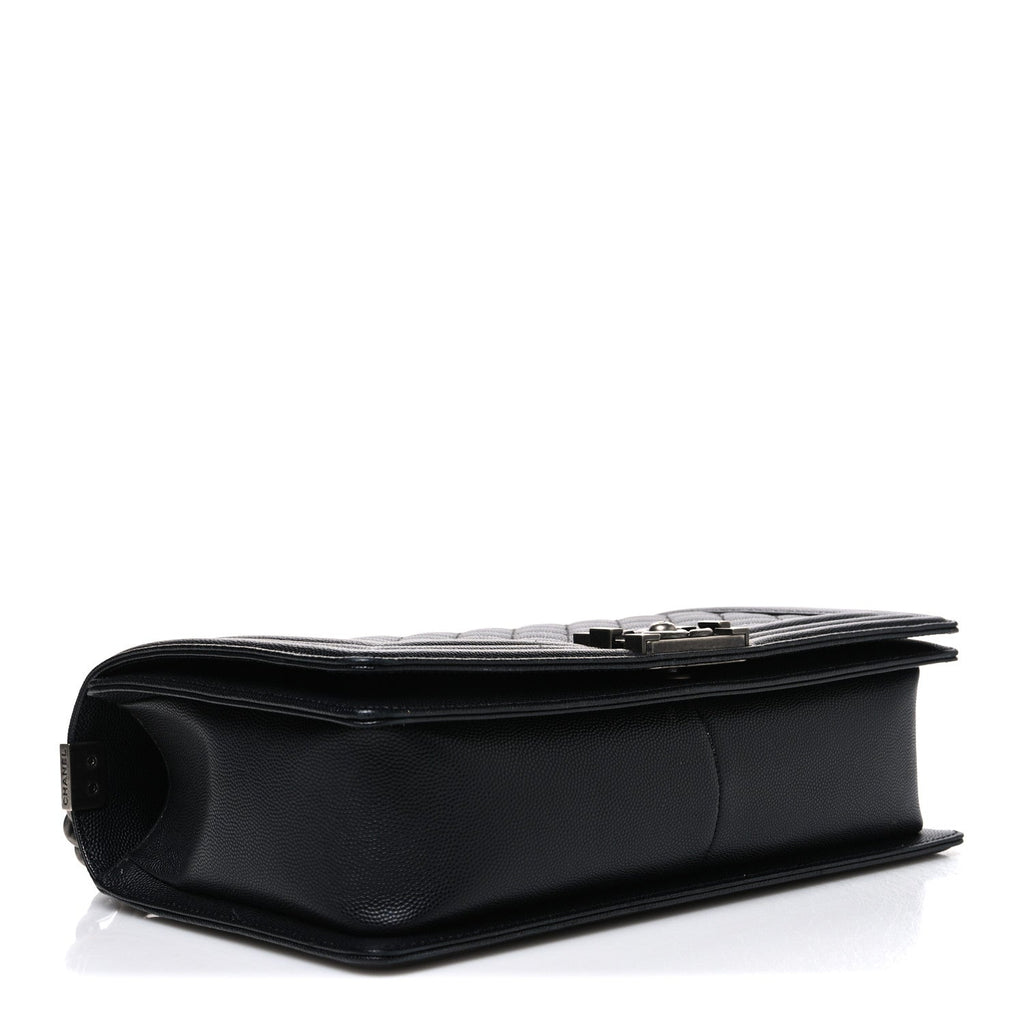 Caviar Quilted New Medium Boy Flap Black