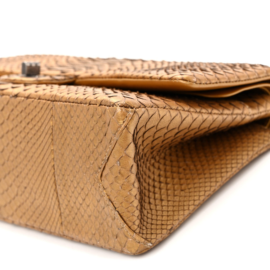 Metallic Snakeskin 2.55 Reissue 226 Flap Gold