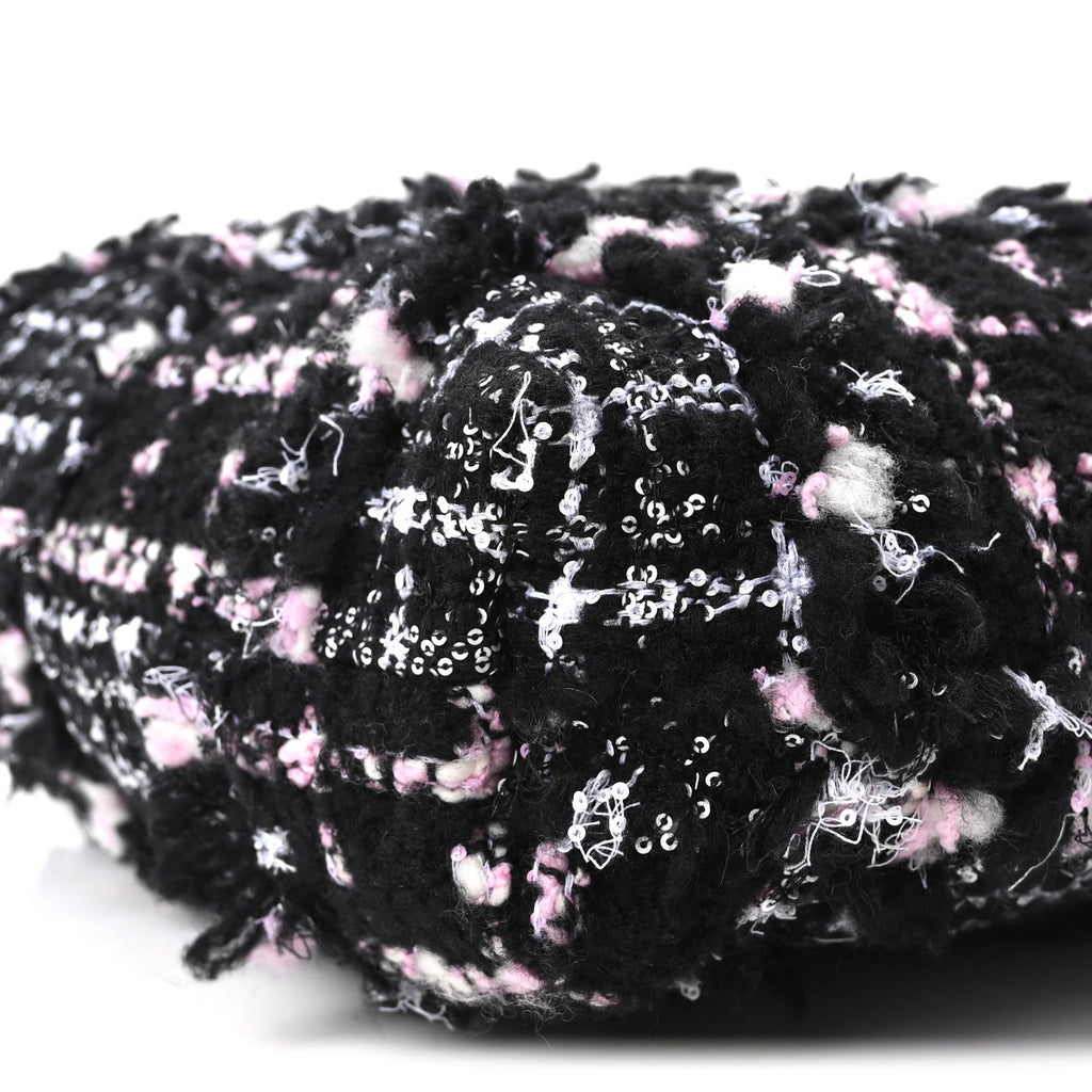 Tweed Patchwork Quilted Small Chanel 22 Black Pink White