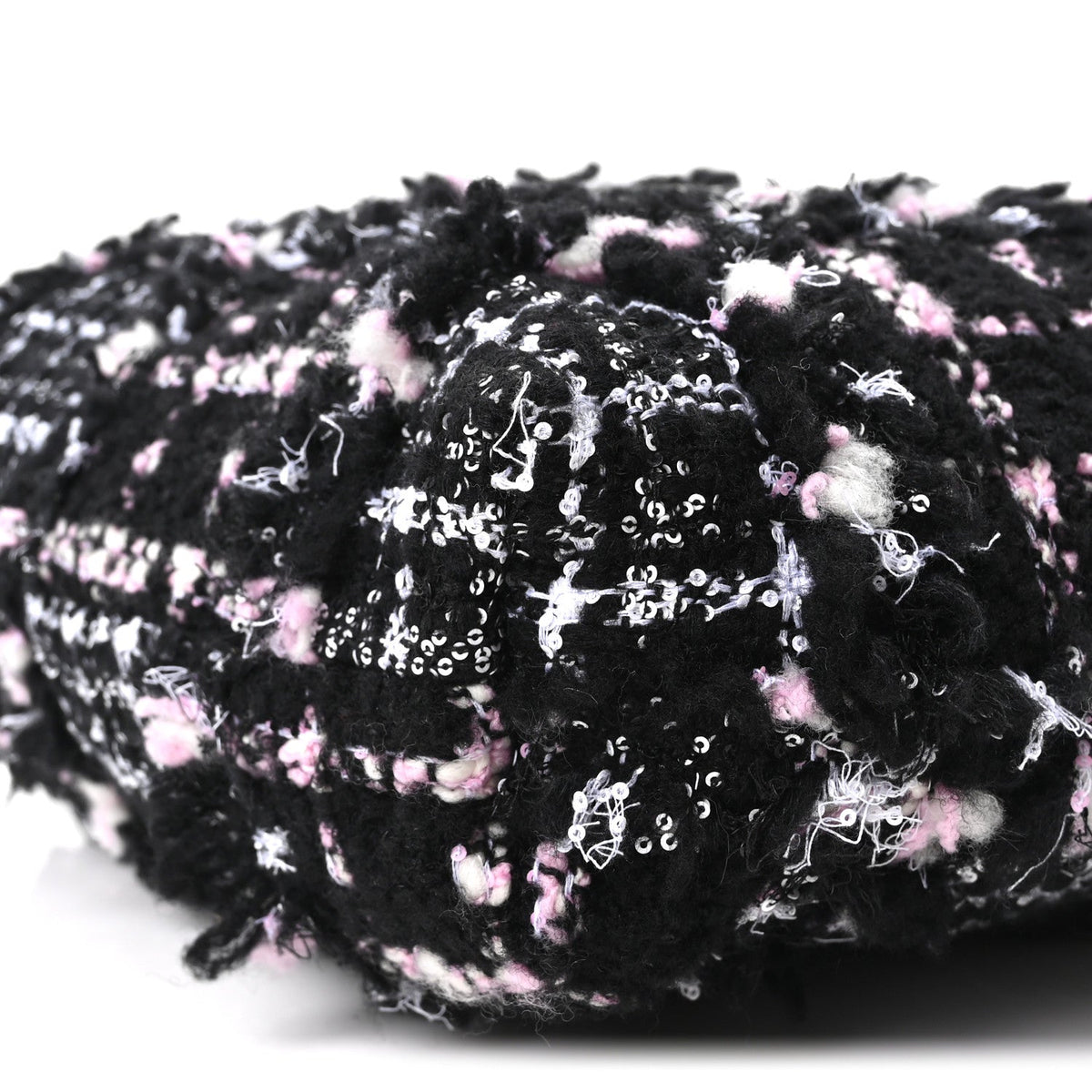 Tweed Patchwork Quilted Small Chanel 22 Black Pink White