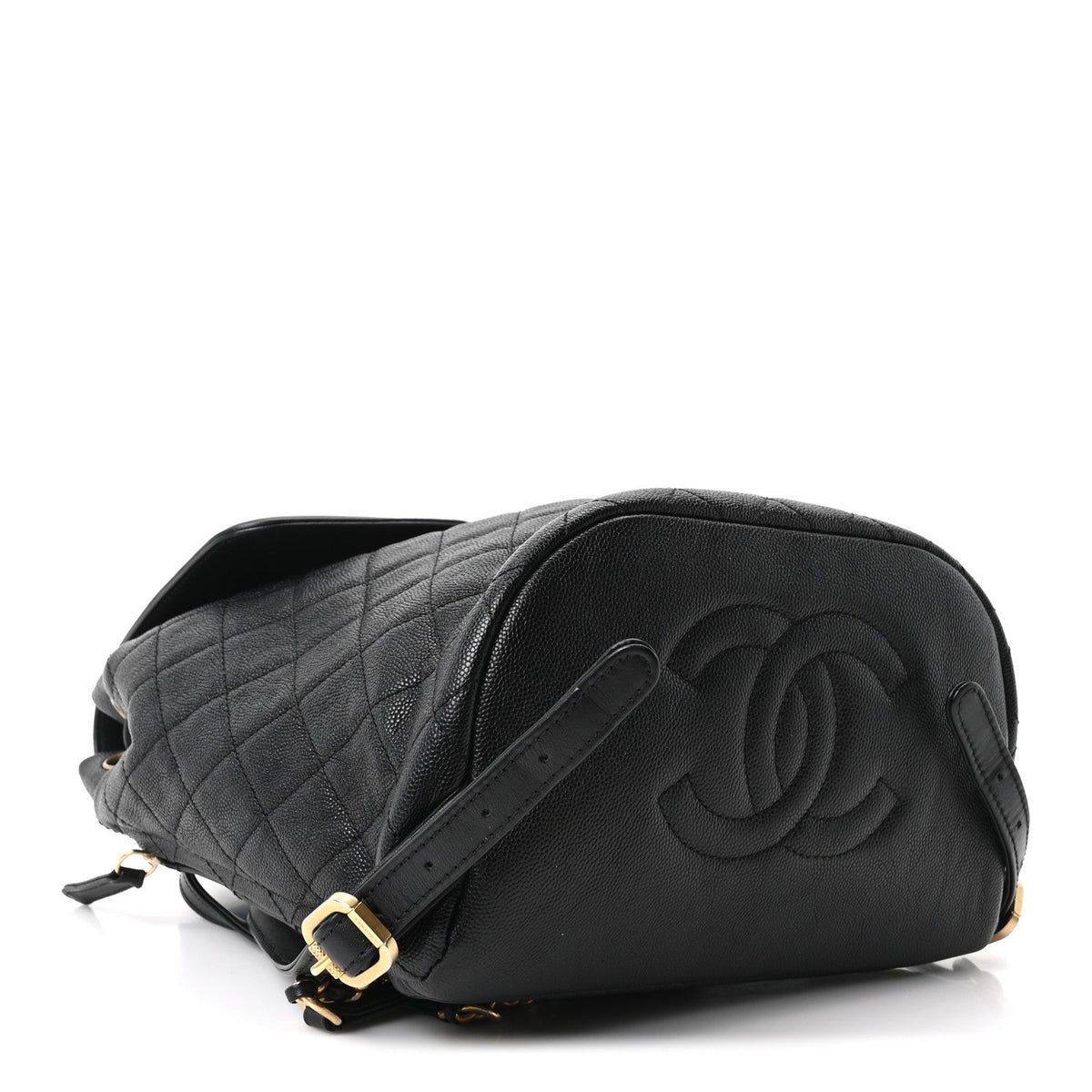 Caviar Quilted Filigree Backpack Black