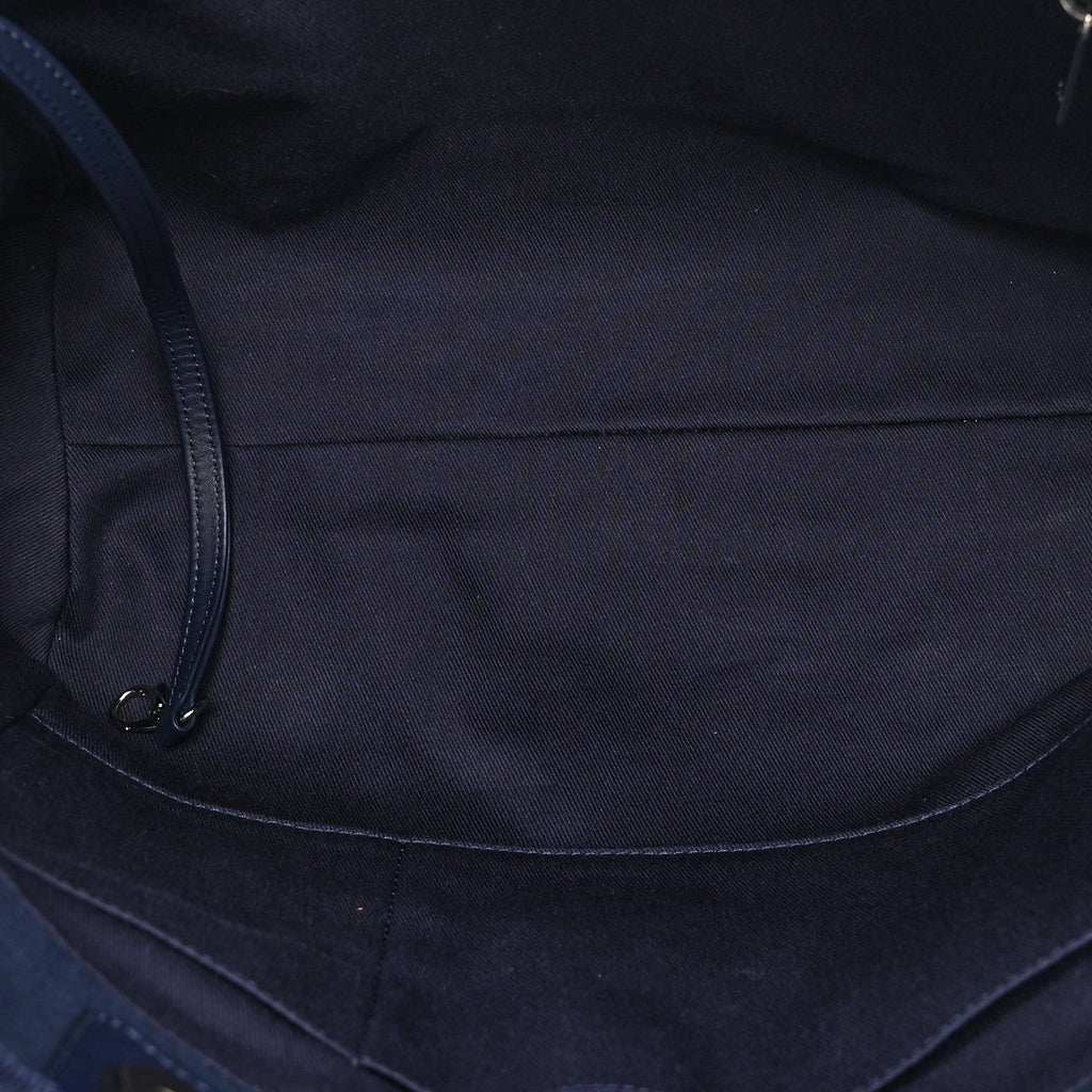 Mixed Fibers Small Deauville Tote Navy
