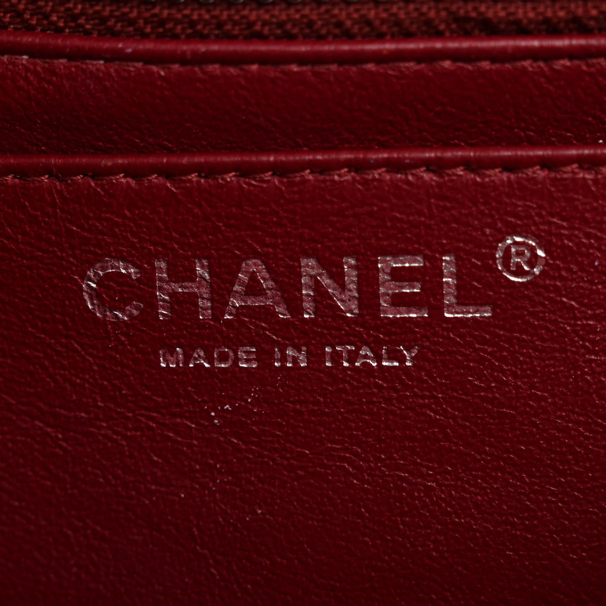 Caviar Quilted Jumbo Double Flap Dark Red