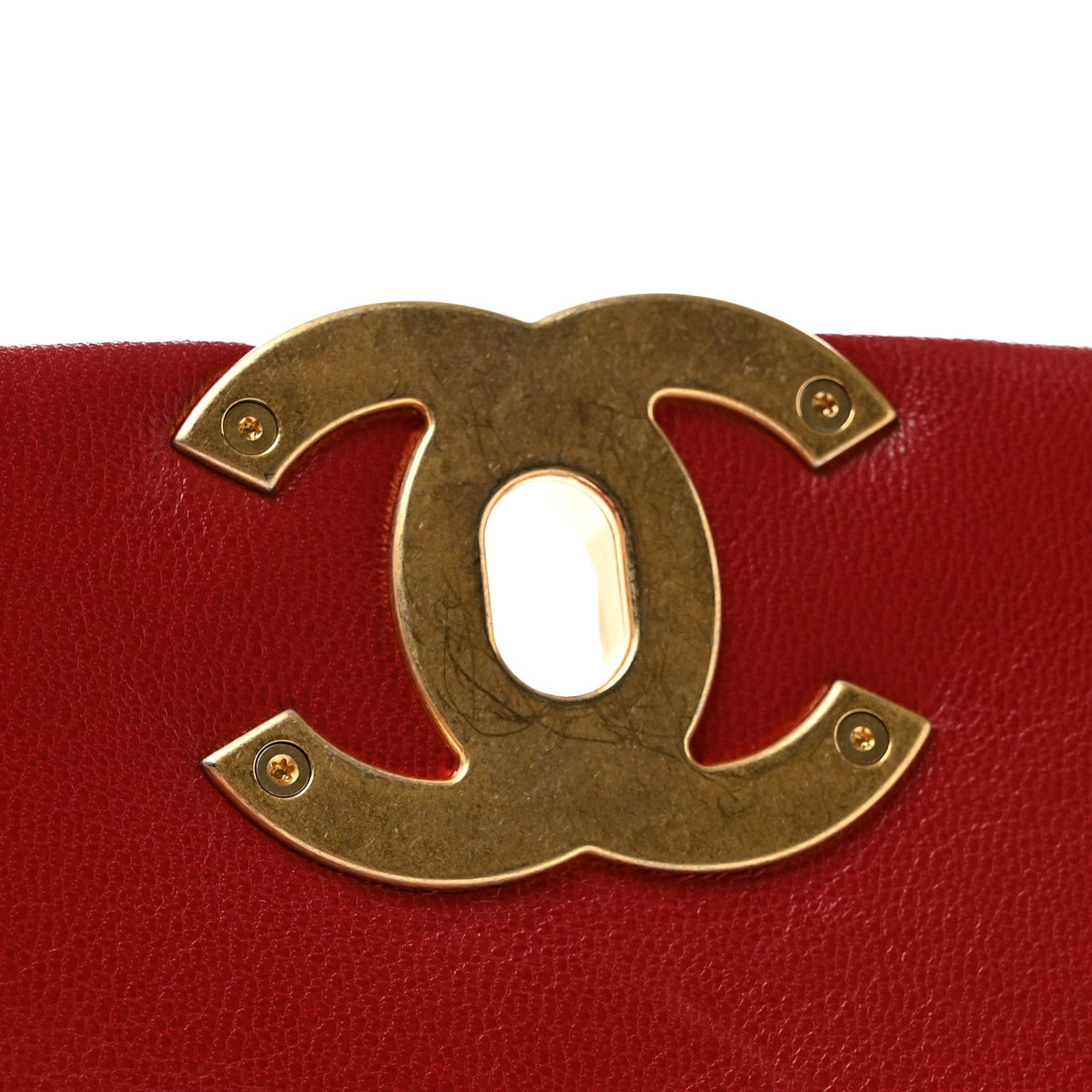 Goatskin Quilted Medium Chanel 19 Flap Red