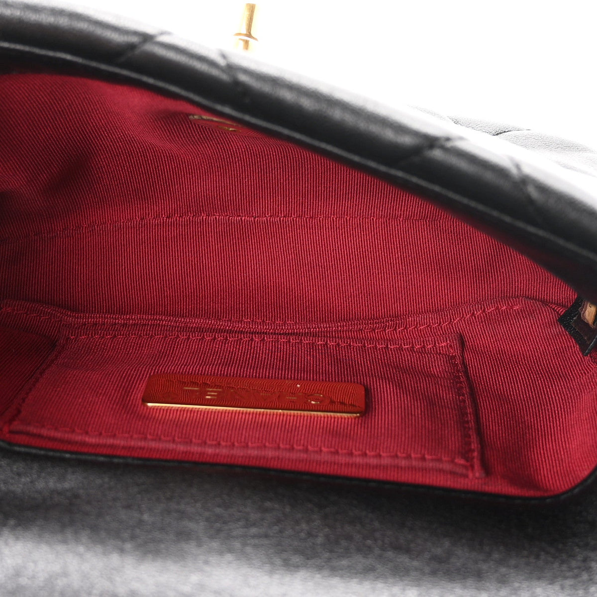 Lambskin Quilted Chanel 19 Waist Bag Black