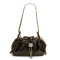 Pony Hair Mini Chanel 25 Handbag Dark Khaki