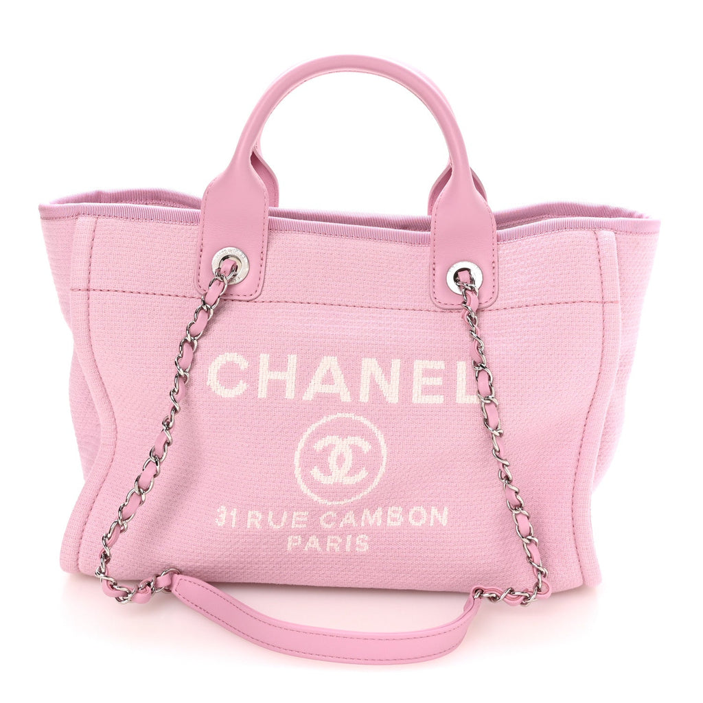 Mixed Fibers Small Deauville Tote Dark Pink