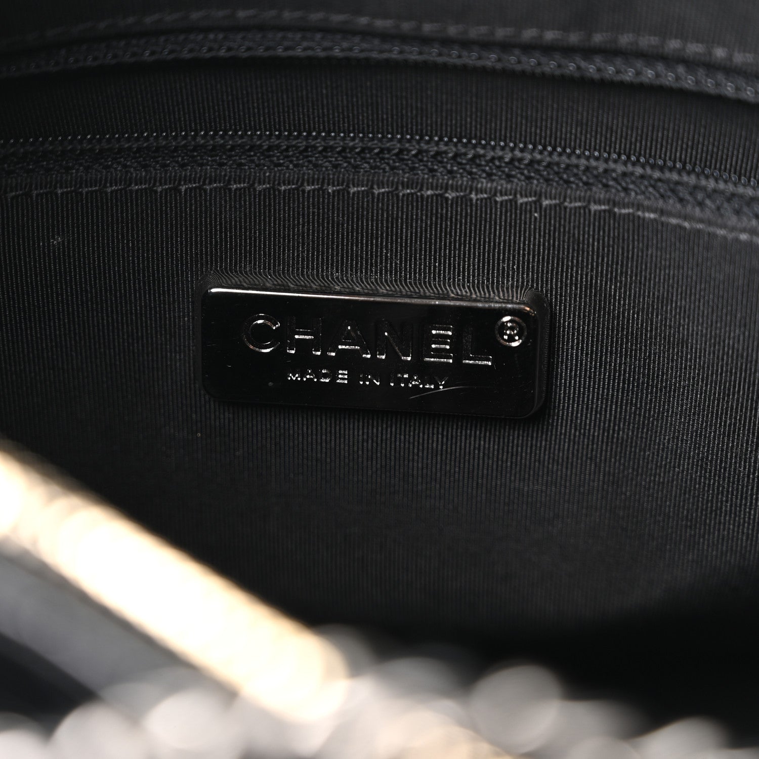 Crocodile Embossed Calfskin Medium Gabrielle Cocodile Hobo Black