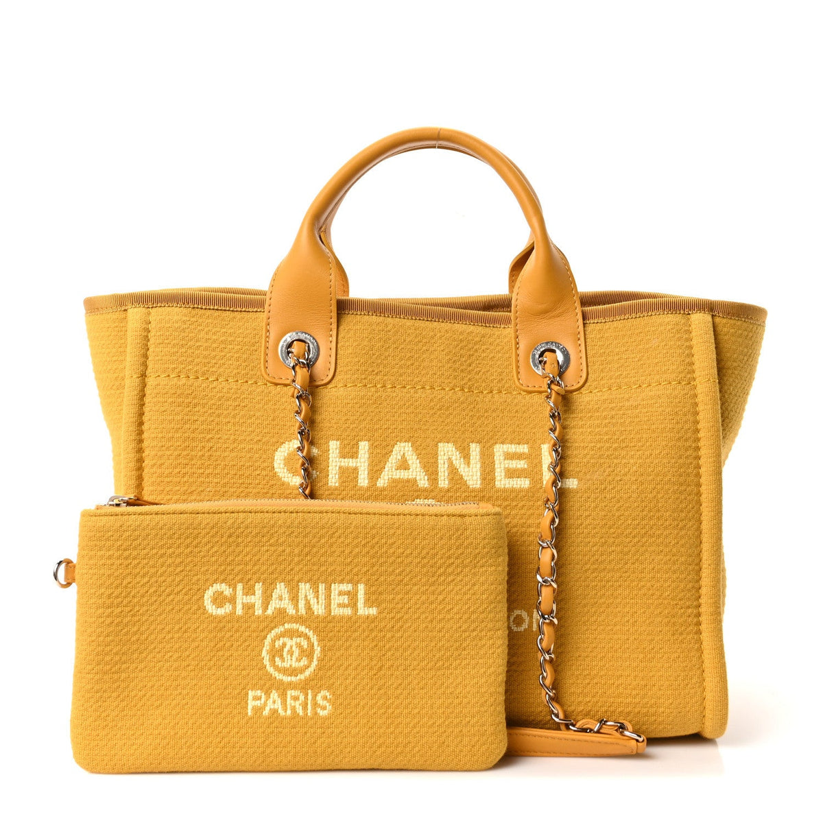 Mixed Fibers Small Deauville Tote Yellow