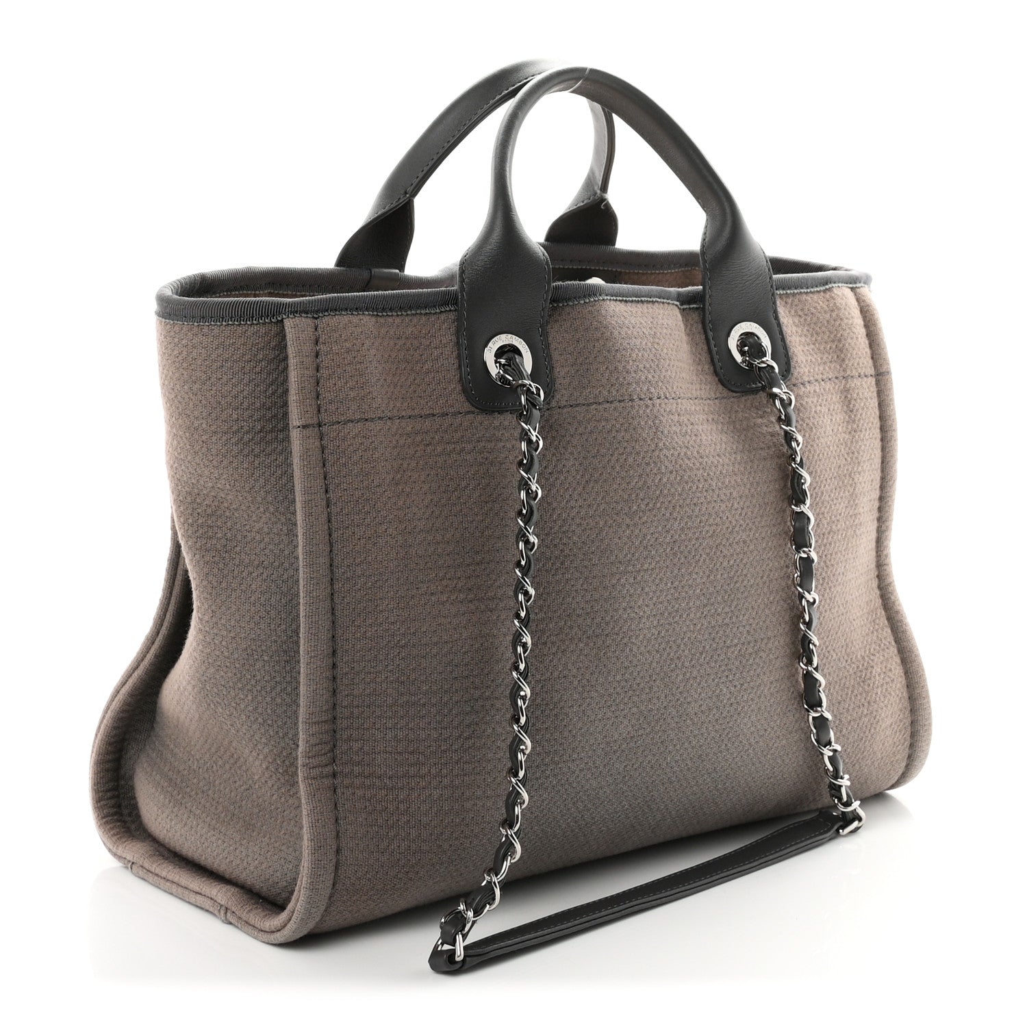 Mixed Fibers Small Deauville Tote Grey
