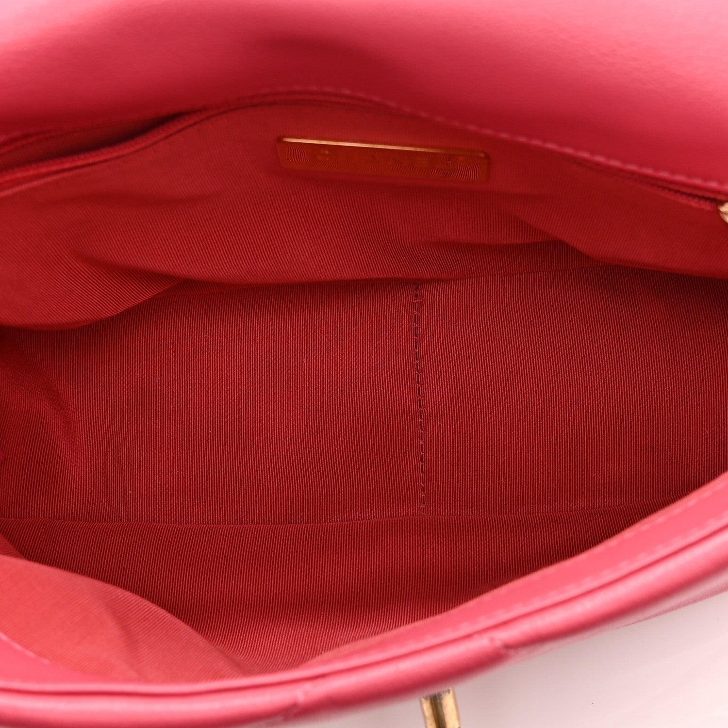 Goatskin Quilted Medium Chanel 19 Flap Dark Pink