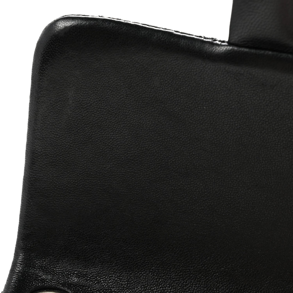 Lambskin Quilted Mini Square Flap Black