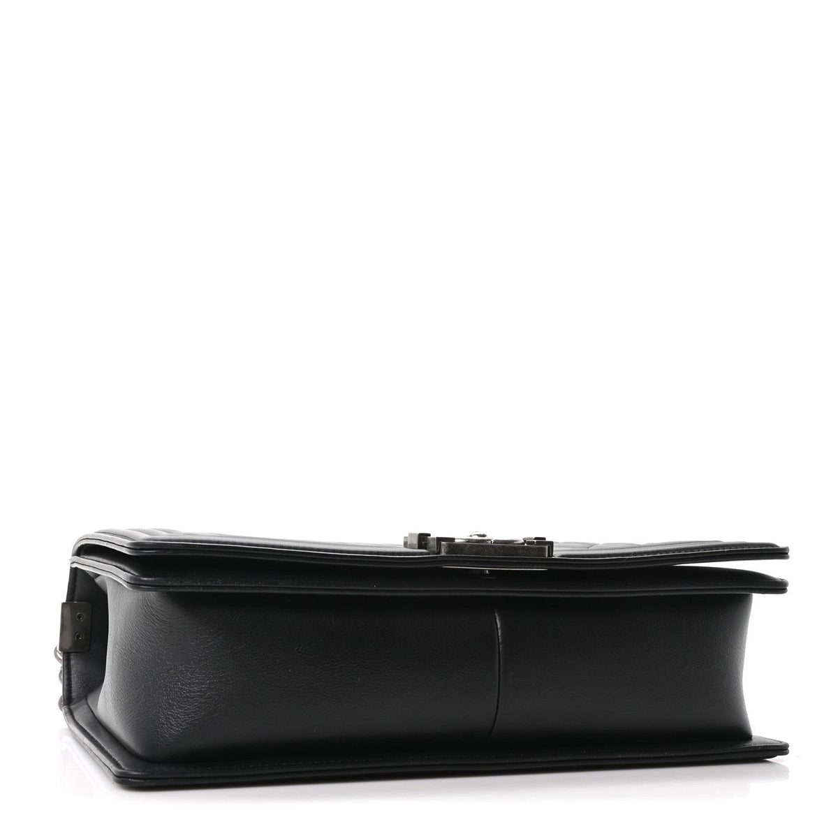 Calfskin Quilted New Medium Boy Flap Black