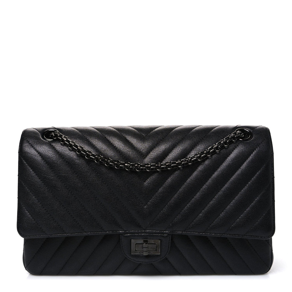 Sheepskin Chevron Quilted 2.55 Reissue 226 Flap So Black
