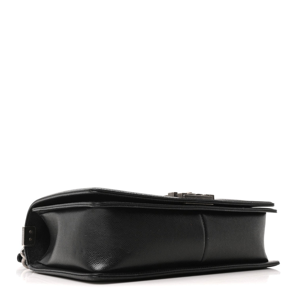 Caviar Quilted New Medium Boy Flap Black