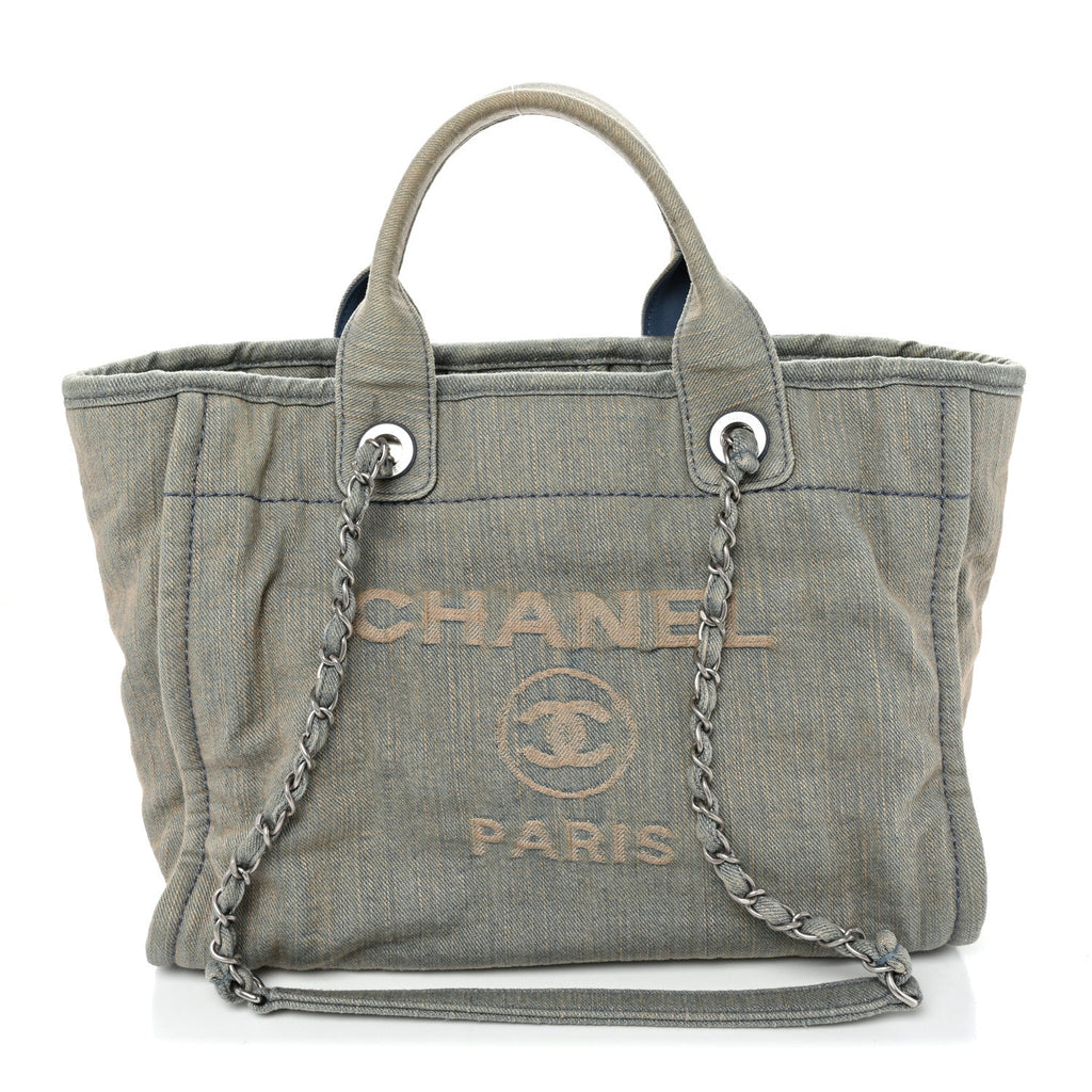 Denim Small Deauville Tote Light Blue