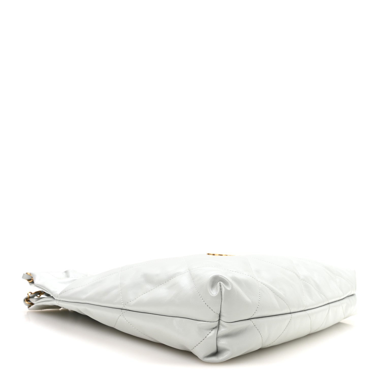 Shiny Calfskin Quilted Chanel 22 Light Blue
