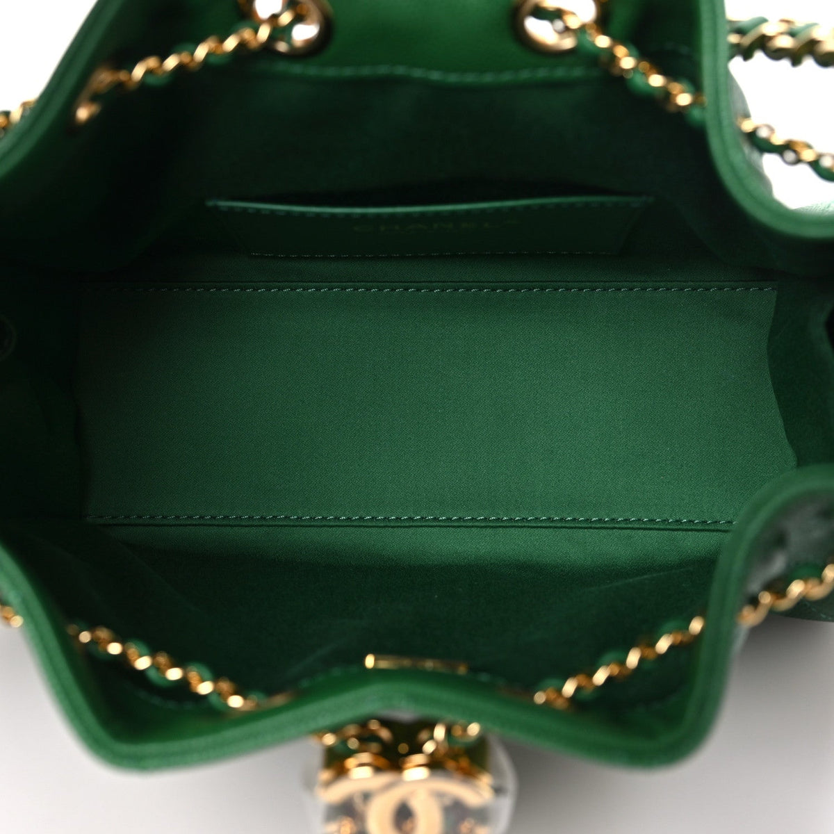Caviar Quilted Mini Chanel 25 Handbag Green
