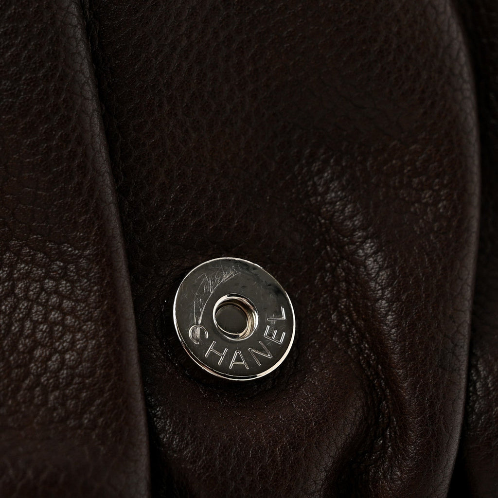 Caviar Half Moon Wallet On Chain WOC Brown