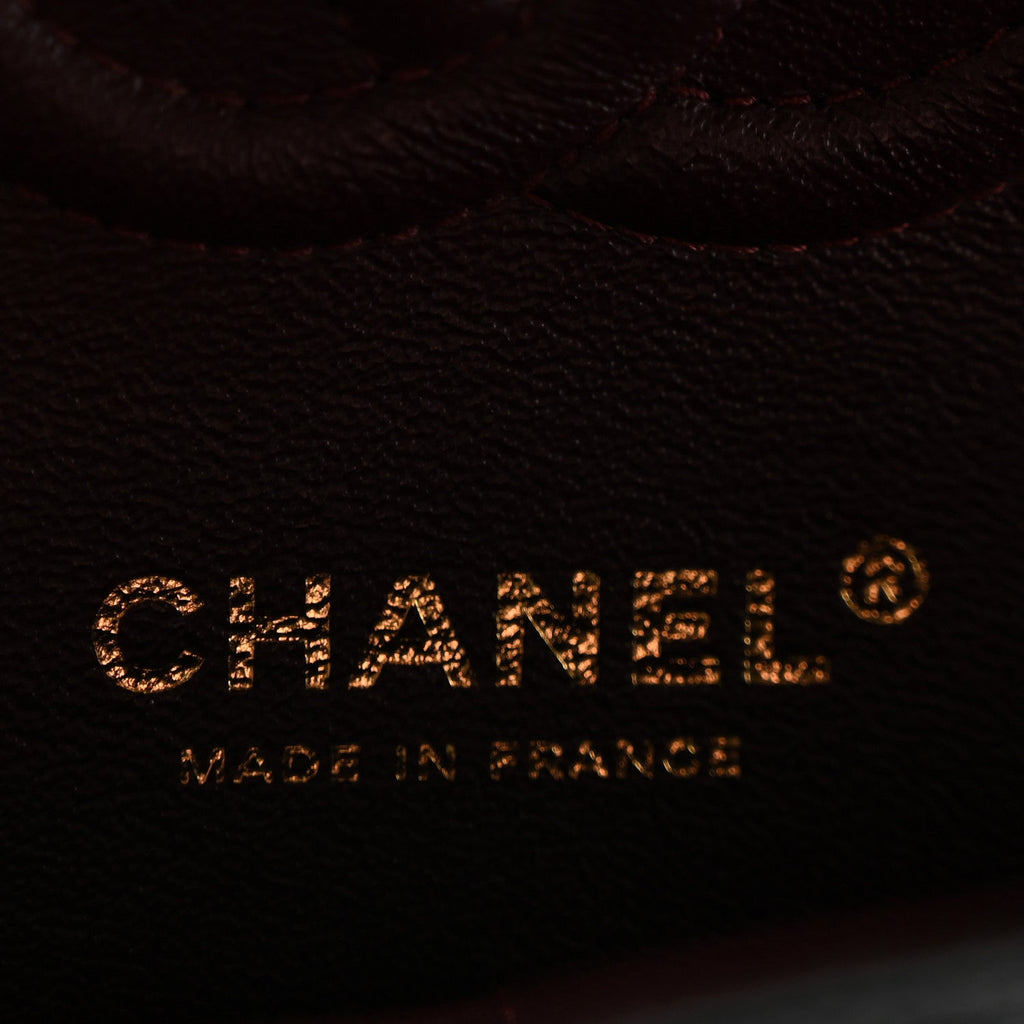 Caviar Quilted Small Double Flap Black