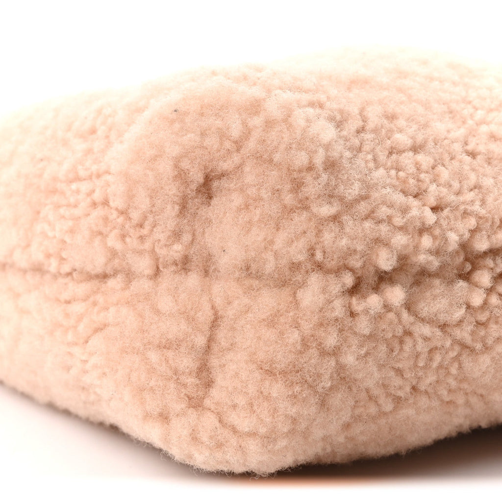 Shearling Quilted Mini Chanel 22 Light Pink